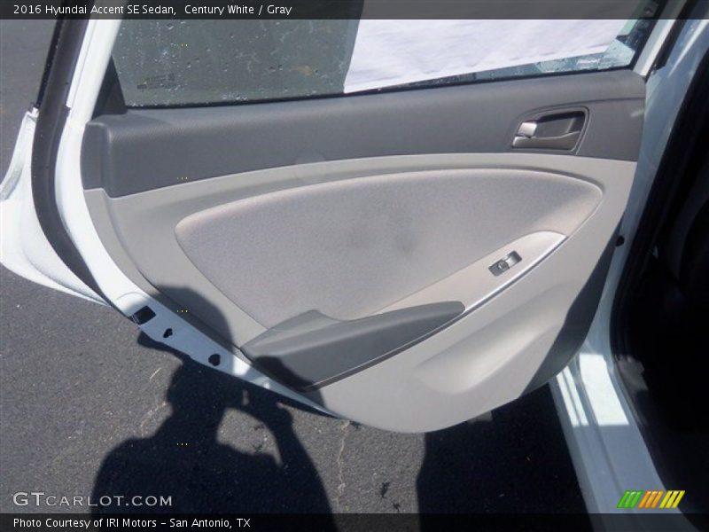 Century White / Gray 2016 Hyundai Accent SE Sedan