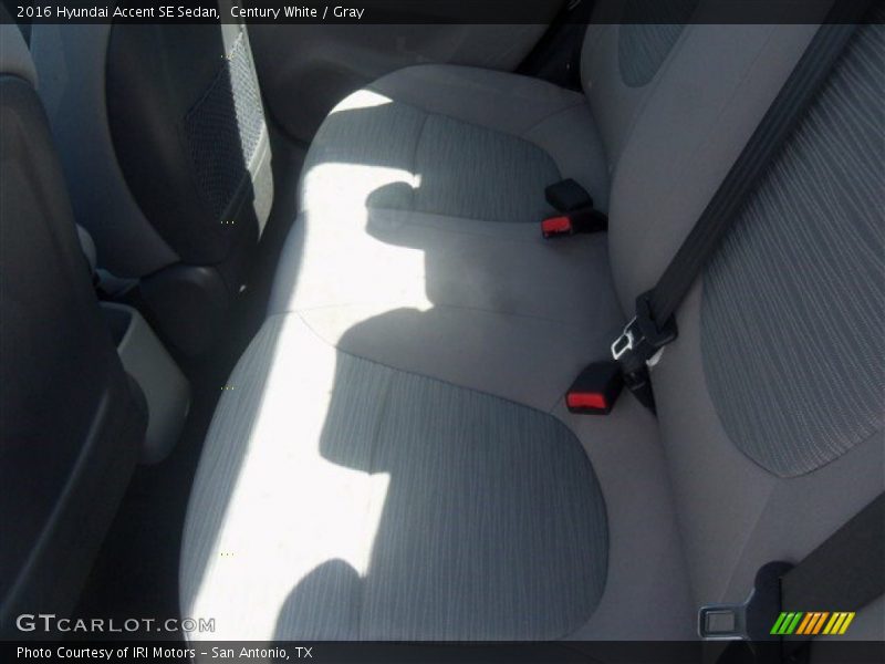 Century White / Gray 2016 Hyundai Accent SE Sedan