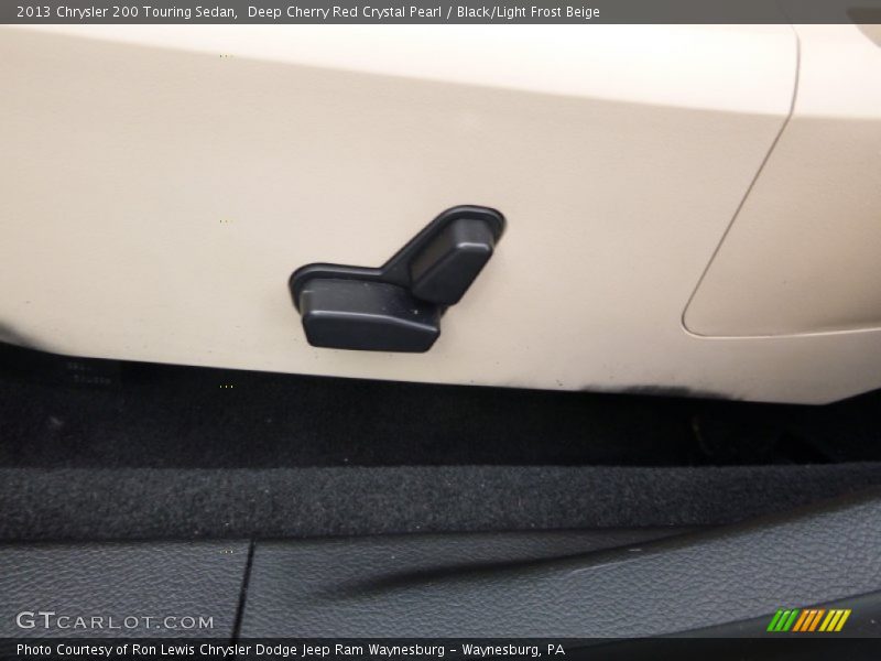 Deep Cherry Red Crystal Pearl / Black/Light Frost Beige 2013 Chrysler 200 Touring Sedan