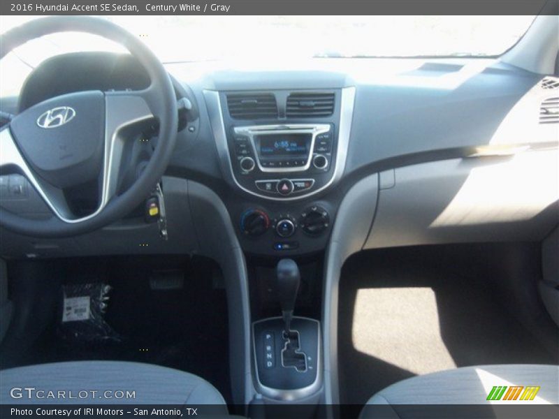 Century White / Gray 2016 Hyundai Accent SE Sedan