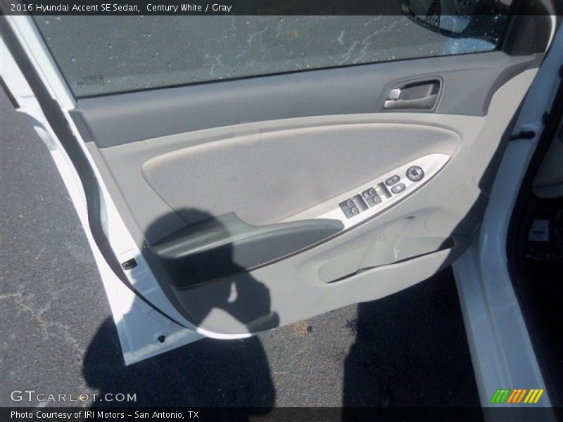 Century White / Gray 2016 Hyundai Accent SE Sedan