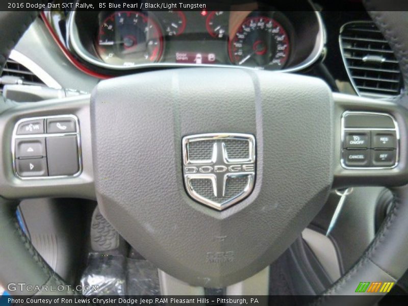 B5 Blue Pearl / Black/Light Tungsten 2016 Dodge Dart SXT Rallye