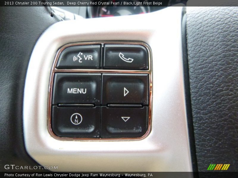 Deep Cherry Red Crystal Pearl / Black/Light Frost Beige 2013 Chrysler 200 Touring Sedan