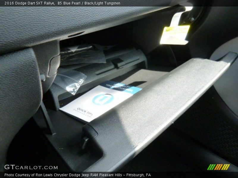 B5 Blue Pearl / Black/Light Tungsten 2016 Dodge Dart SXT Rallye