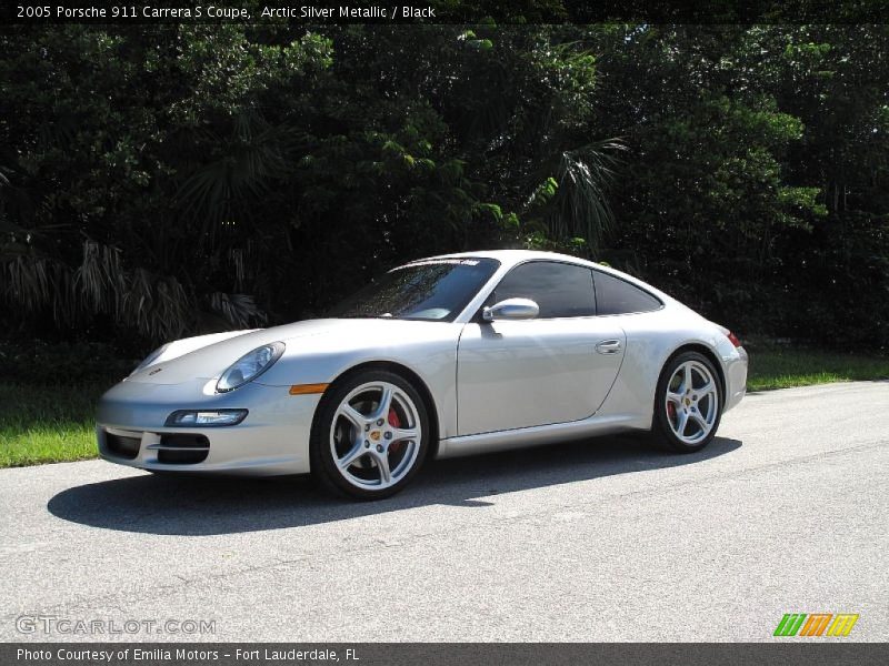 Arctic Silver Metallic / Black 2005 Porsche 911 Carrera S Coupe