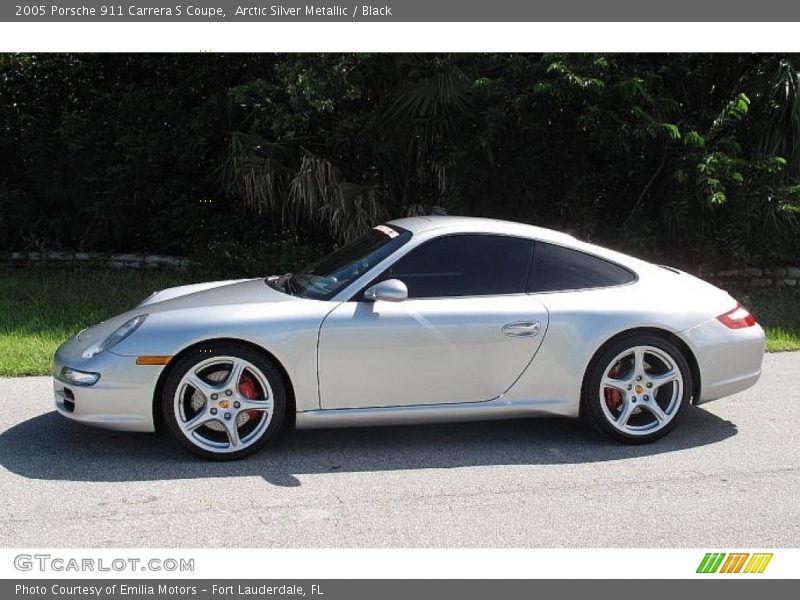 Arctic Silver Metallic / Black 2005 Porsche 911 Carrera S Coupe