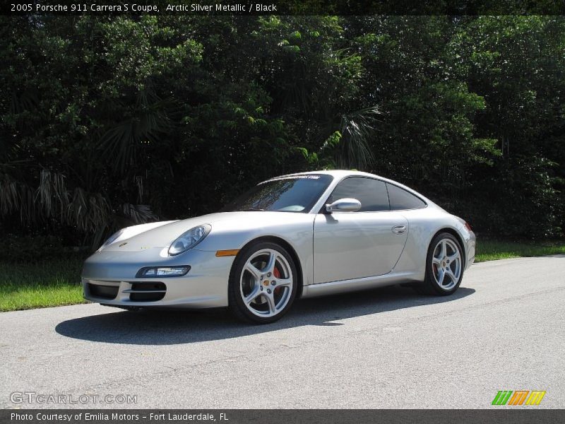 Arctic Silver Metallic / Black 2005 Porsche 911 Carrera S Coupe