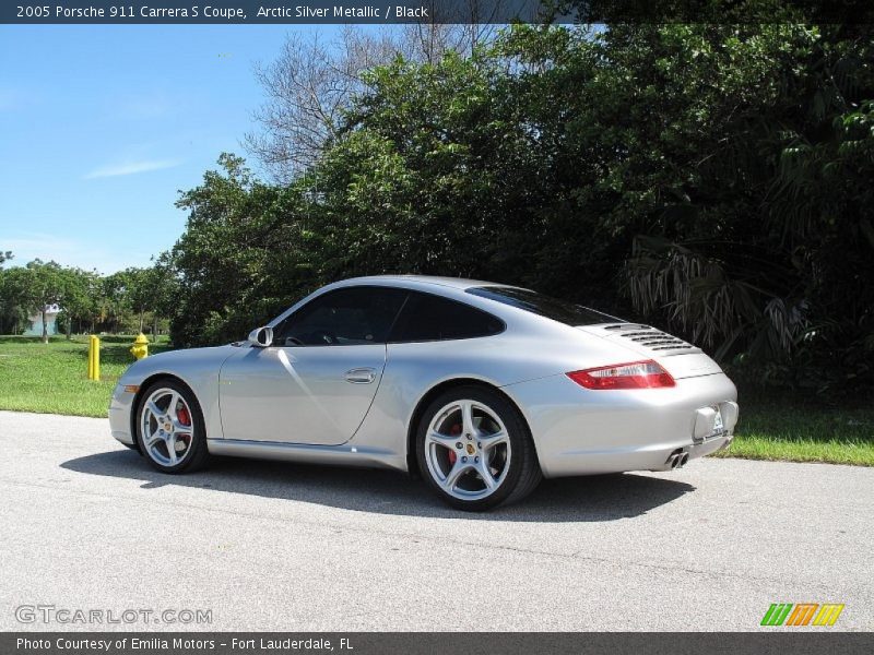 Arctic Silver Metallic / Black 2005 Porsche 911 Carrera S Coupe