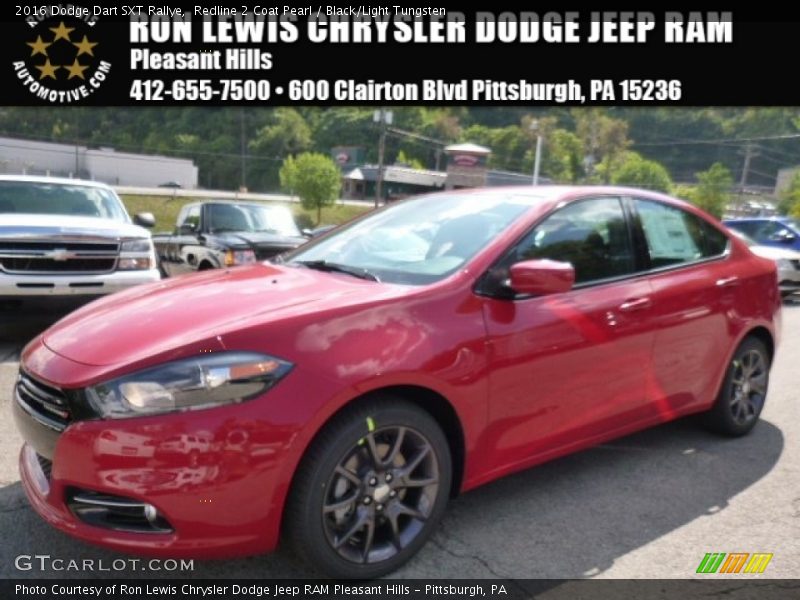 Redline 2 Coat Pearl / Black/Light Tungsten 2016 Dodge Dart SXT Rallye
