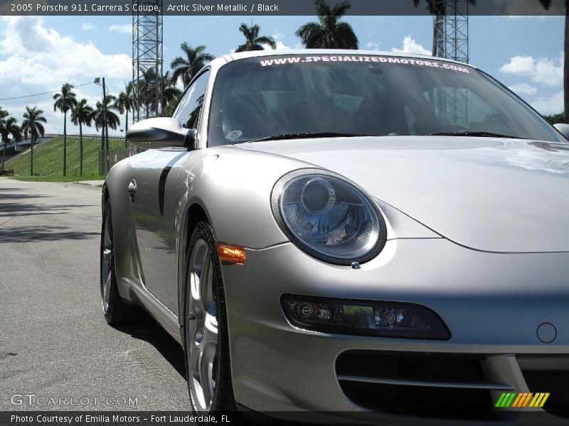 Arctic Silver Metallic / Black 2005 Porsche 911 Carrera S Coupe