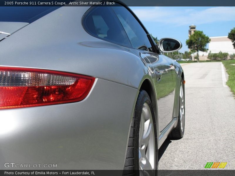 Arctic Silver Metallic / Black 2005 Porsche 911 Carrera S Coupe