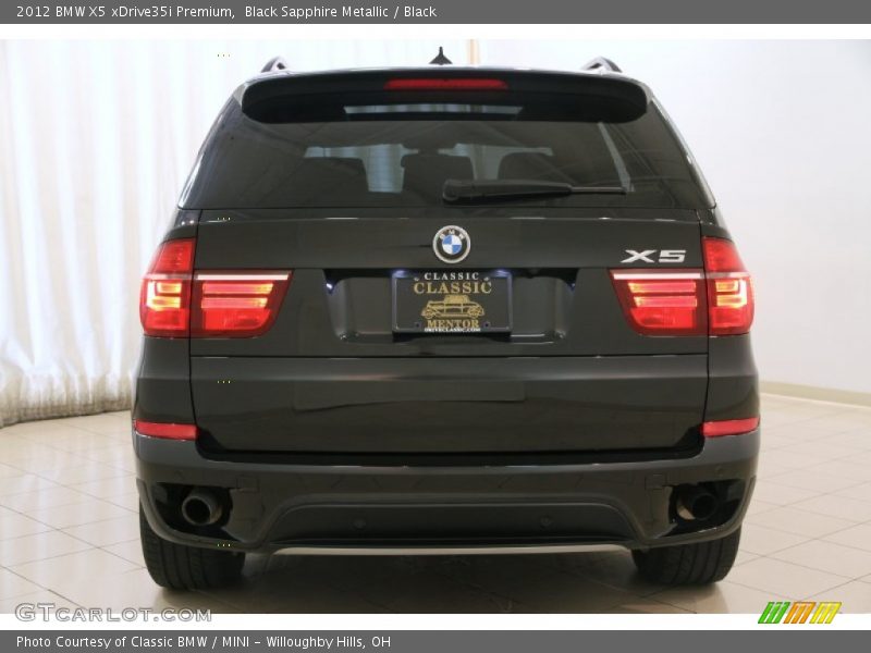 Black Sapphire Metallic / Black 2012 BMW X5 xDrive35i Premium