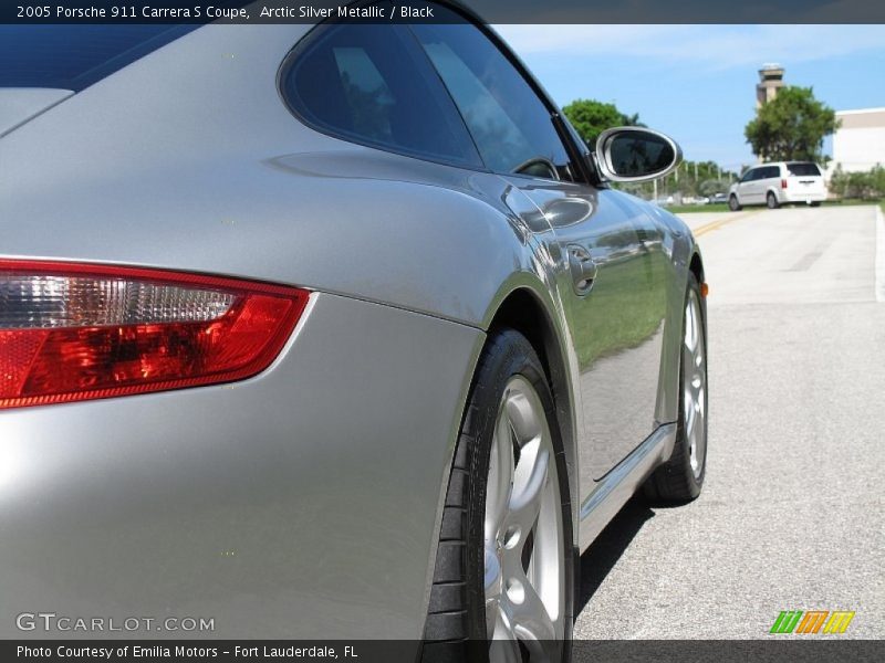 Arctic Silver Metallic / Black 2005 Porsche 911 Carrera S Coupe