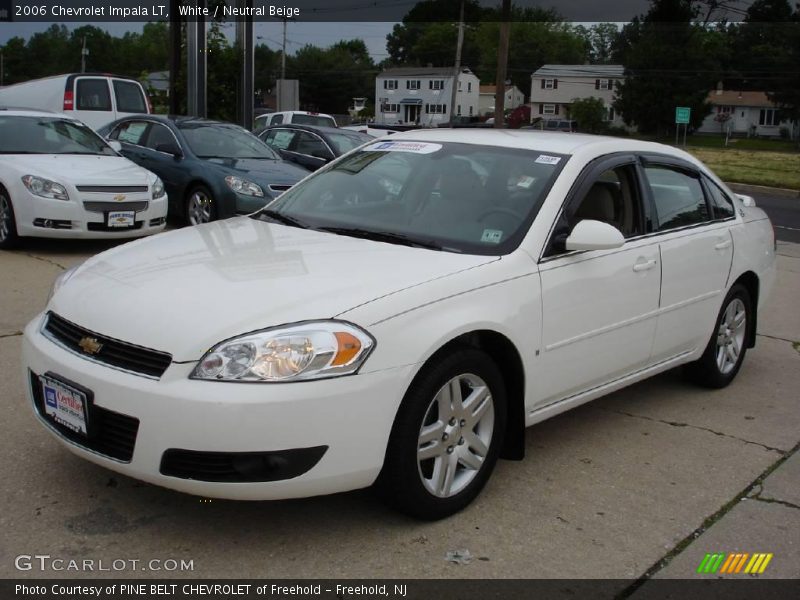 White / Neutral Beige 2006 Chevrolet Impala LT
