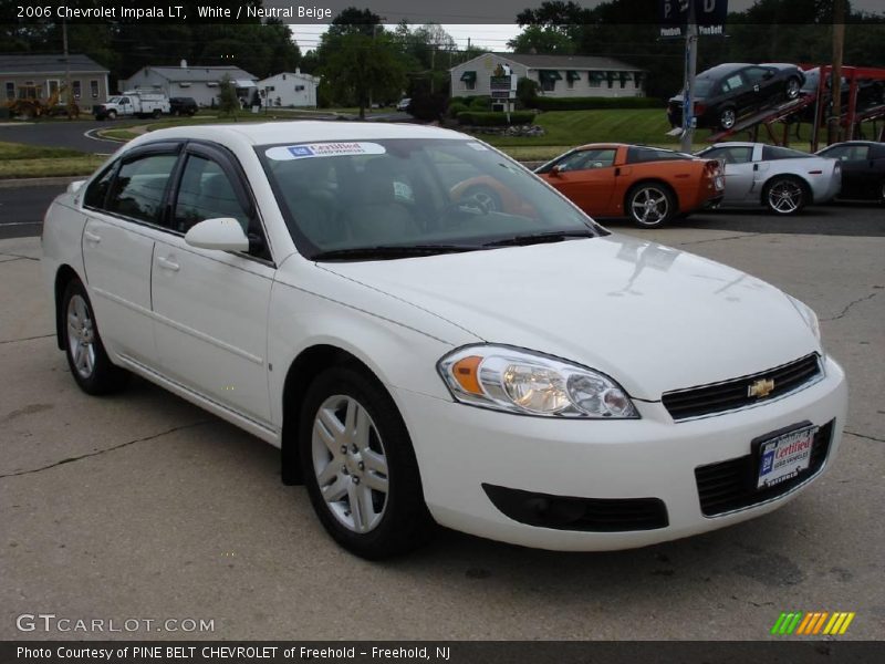 White / Neutral Beige 2006 Chevrolet Impala LT