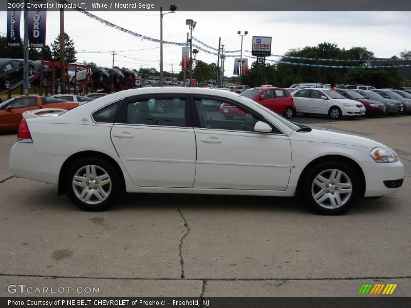 White / Neutral Beige 2006 Chevrolet Impala LT