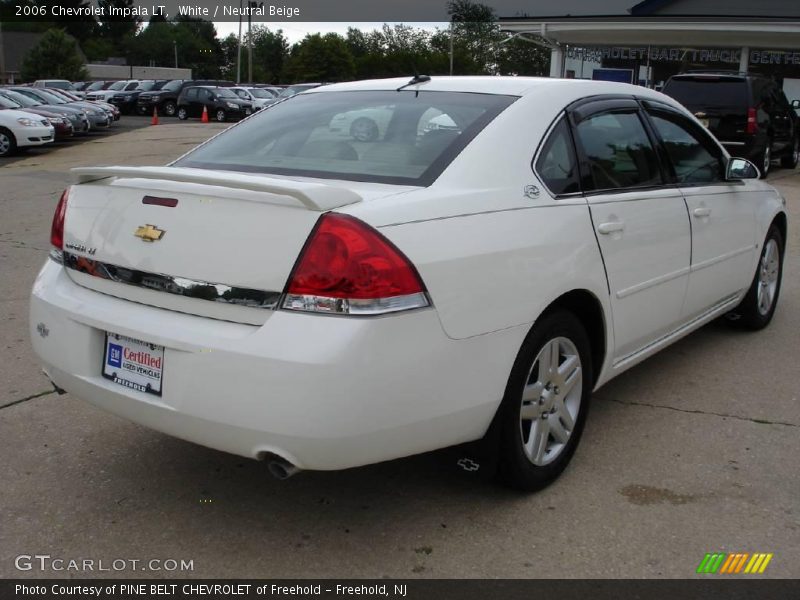 White / Neutral Beige 2006 Chevrolet Impala LT