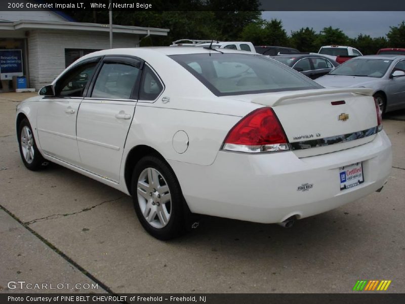 White / Neutral Beige 2006 Chevrolet Impala LT