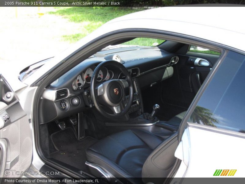 Arctic Silver Metallic / Black 2005 Porsche 911 Carrera S Coupe
