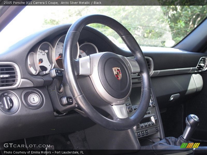 Arctic Silver Metallic / Black 2005 Porsche 911 Carrera S Coupe