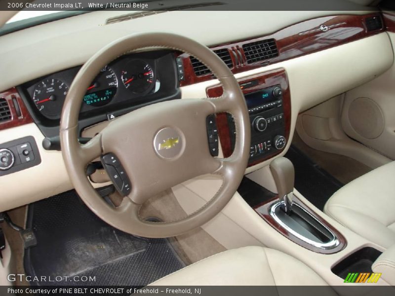 White / Neutral Beige 2006 Chevrolet Impala LT