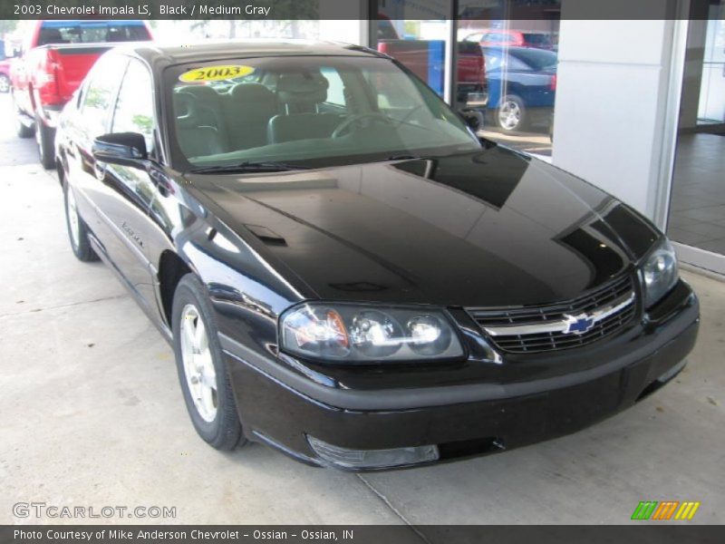 Black / Medium Gray 2003 Chevrolet Impala LS