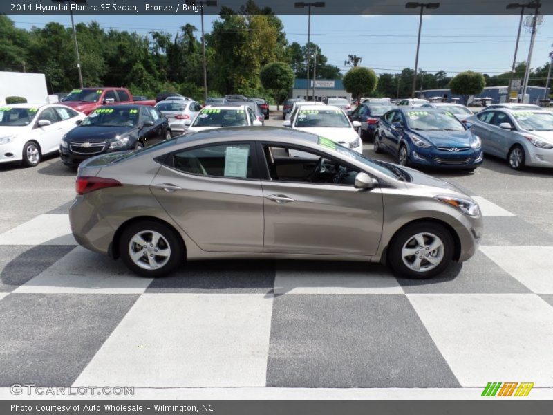 Bronze / Beige 2014 Hyundai Elantra SE Sedan