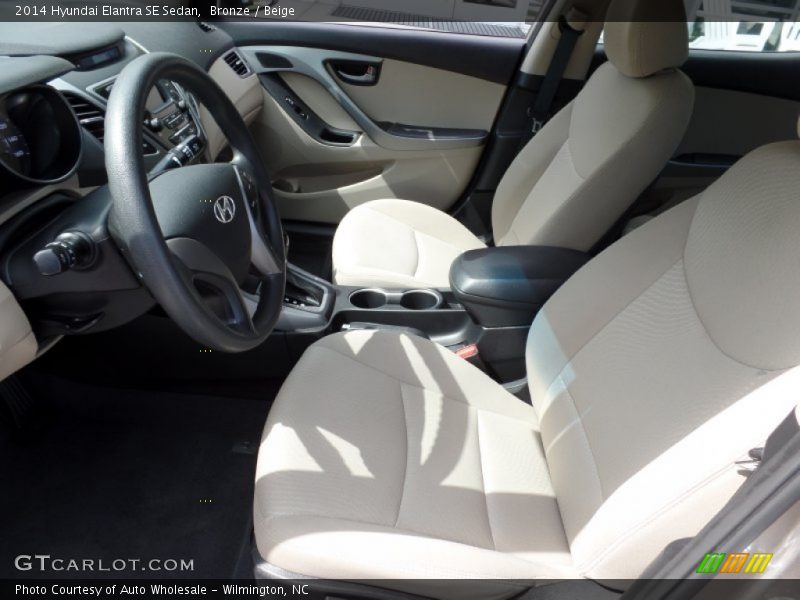 Bronze / Beige 2014 Hyundai Elantra SE Sedan
