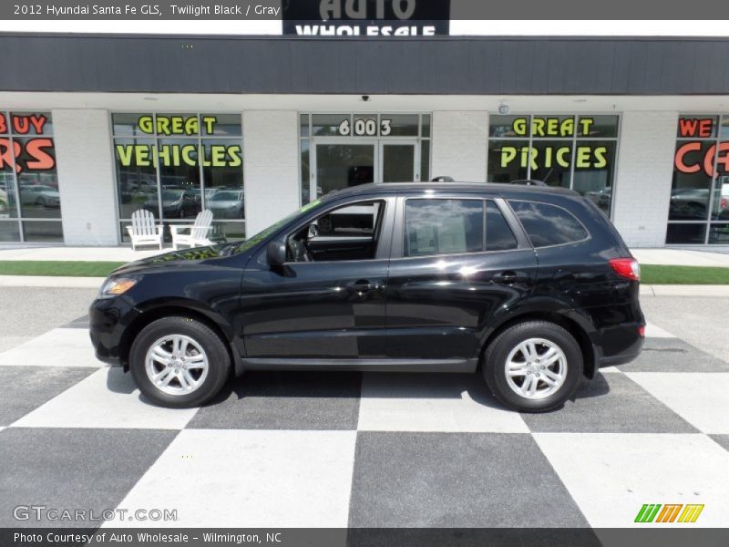 Twilight Black / Gray 2012 Hyundai Santa Fe GLS