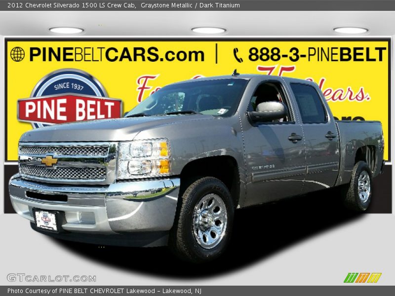 Graystone Metallic / Dark Titanium 2012 Chevrolet Silverado 1500 LS Crew Cab