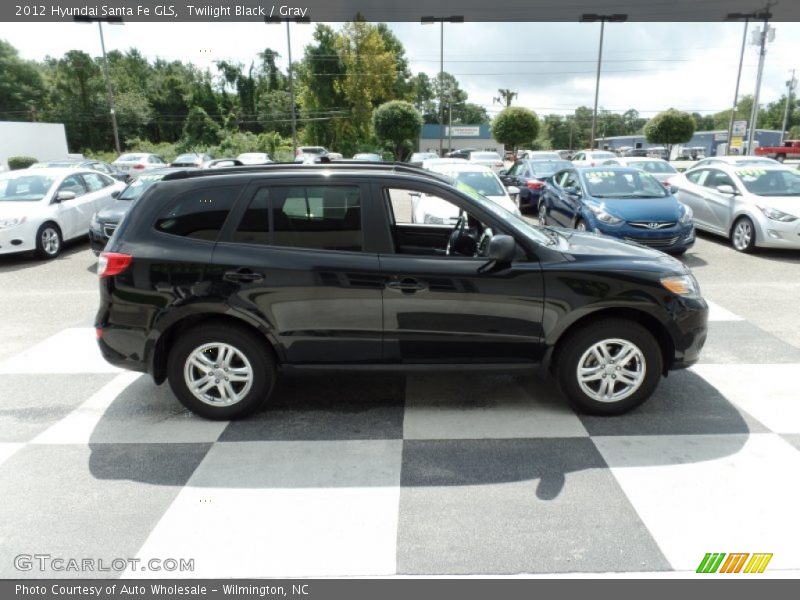 Twilight Black / Gray 2012 Hyundai Santa Fe GLS
