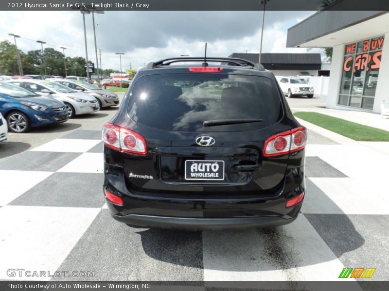Twilight Black / Gray 2012 Hyundai Santa Fe GLS
