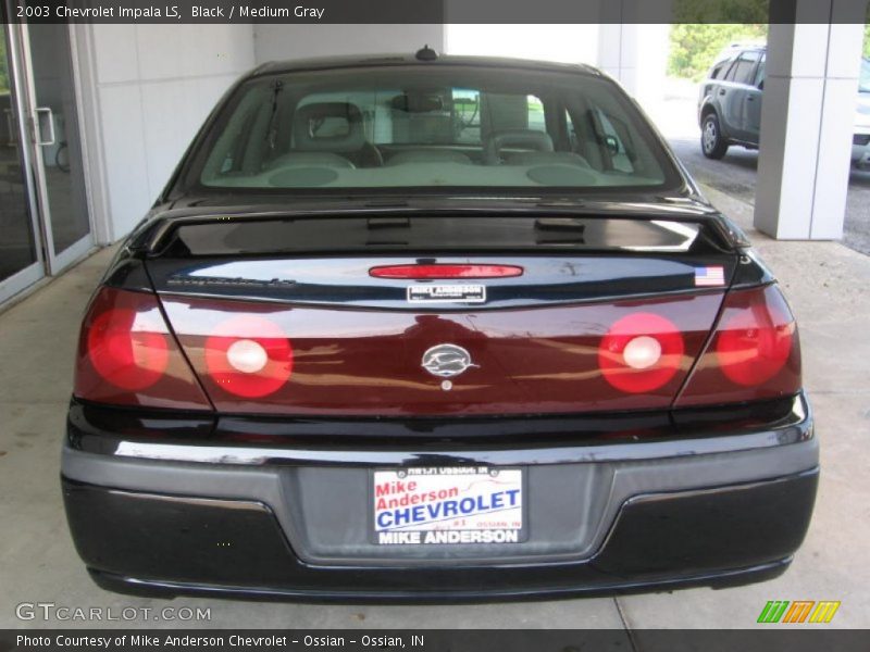 Black / Medium Gray 2003 Chevrolet Impala LS