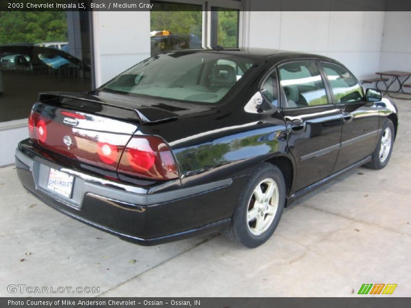 Black / Medium Gray 2003 Chevrolet Impala LS