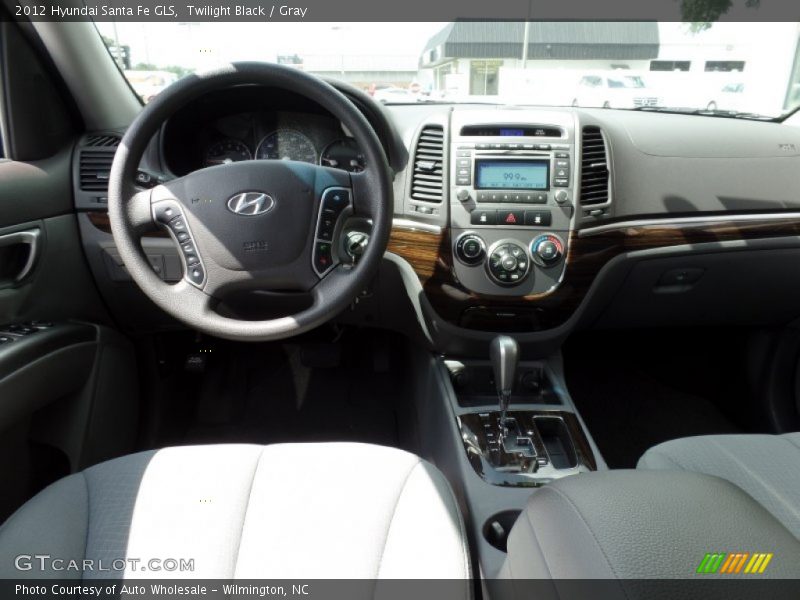 Twilight Black / Gray 2012 Hyundai Santa Fe GLS