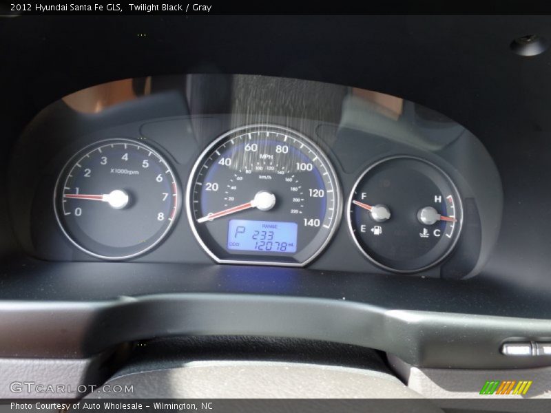 Twilight Black / Gray 2012 Hyundai Santa Fe GLS