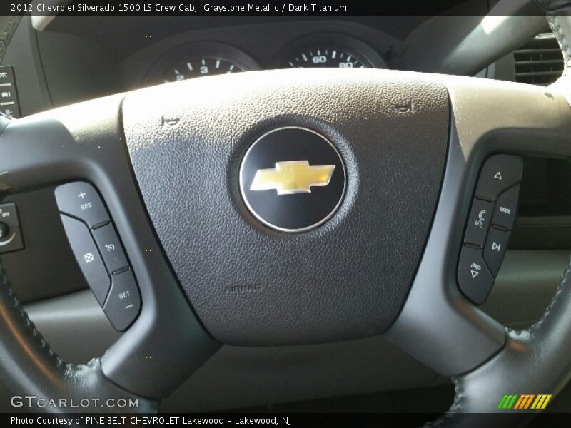 Graystone Metallic / Dark Titanium 2012 Chevrolet Silverado 1500 LS Crew Cab