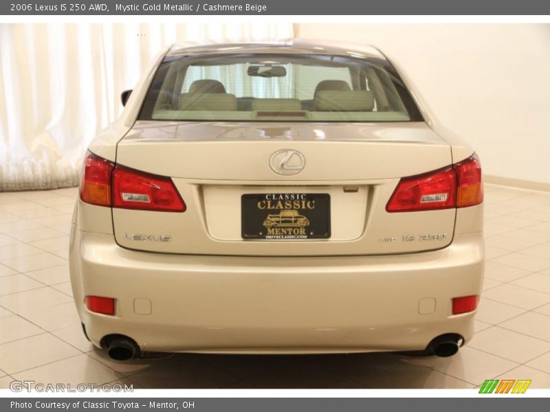 Mystic Gold Metallic / Cashmere Beige 2006 Lexus IS 250 AWD