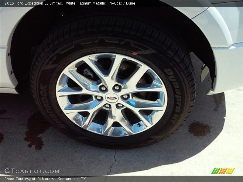 White Platinum Metallic Tri-Coat / Dune 2015 Ford Expedition EL Limited