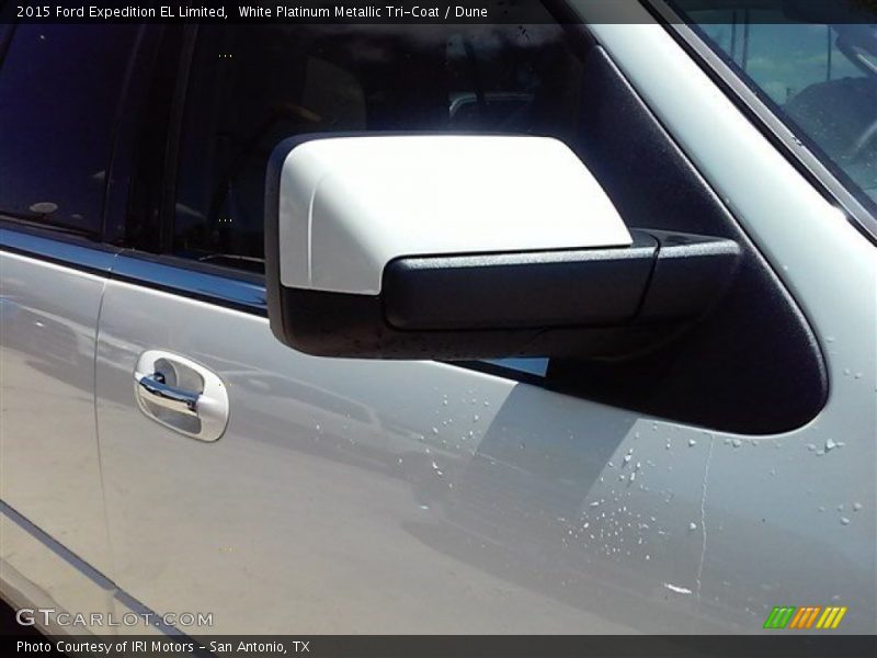 White Platinum Metallic Tri-Coat / Dune 2015 Ford Expedition EL Limited