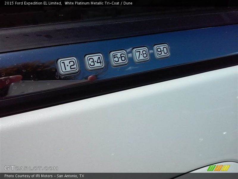 White Platinum Metallic Tri-Coat / Dune 2015 Ford Expedition EL Limited