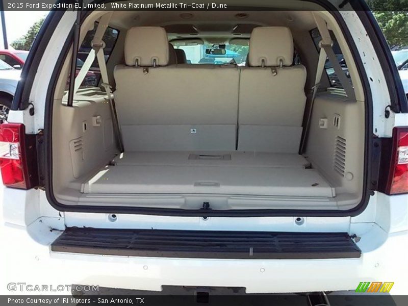 White Platinum Metallic Tri-Coat / Dune 2015 Ford Expedition EL Limited