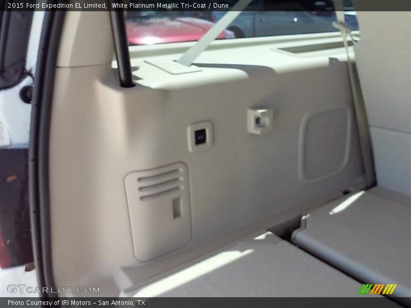 White Platinum Metallic Tri-Coat / Dune 2015 Ford Expedition EL Limited