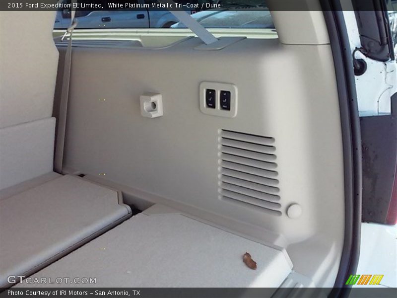 White Platinum Metallic Tri-Coat / Dune 2015 Ford Expedition EL Limited