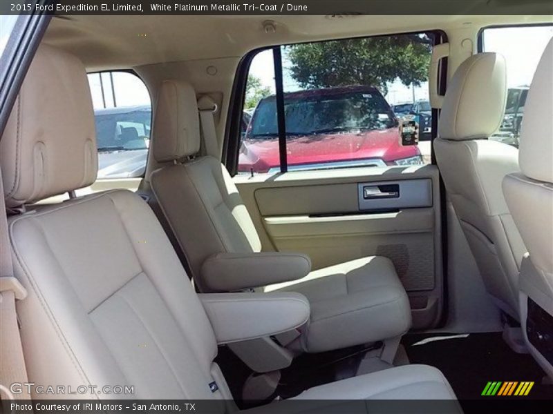 White Platinum Metallic Tri-Coat / Dune 2015 Ford Expedition EL Limited