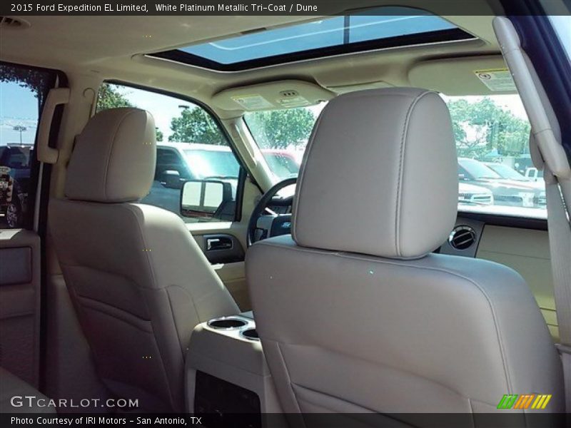 White Platinum Metallic Tri-Coat / Dune 2015 Ford Expedition EL Limited
