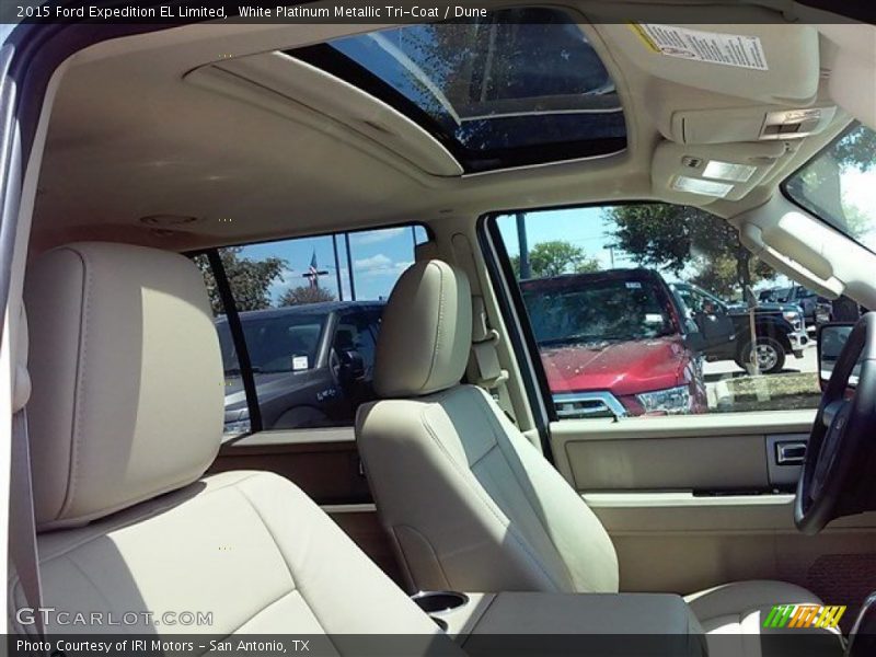 White Platinum Metallic Tri-Coat / Dune 2015 Ford Expedition EL Limited