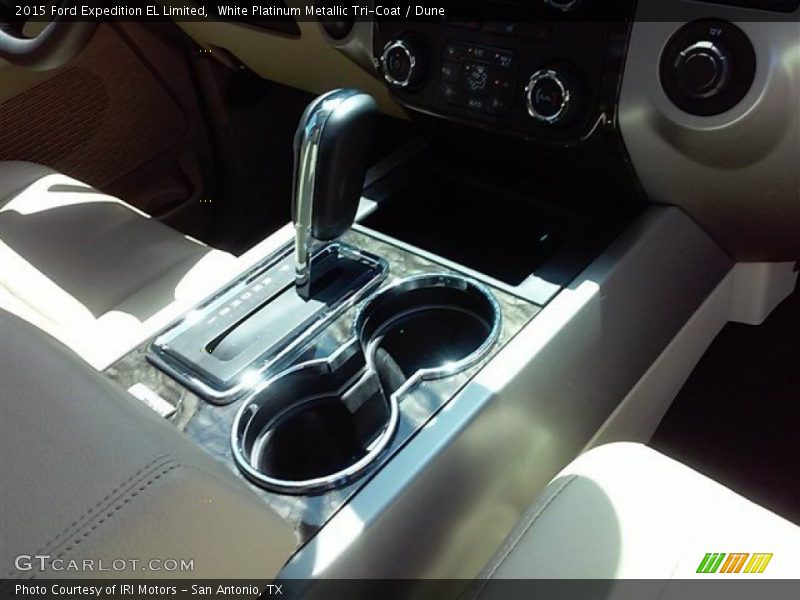 White Platinum Metallic Tri-Coat / Dune 2015 Ford Expedition EL Limited