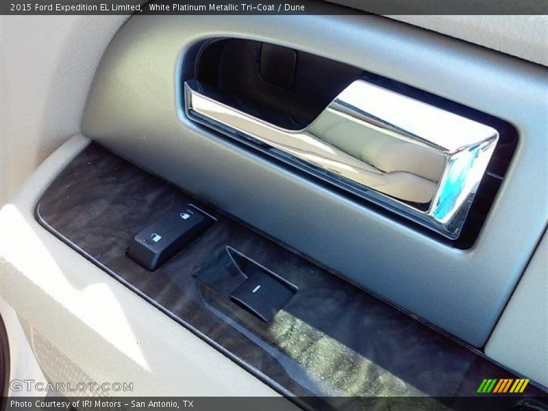 White Platinum Metallic Tri-Coat / Dune 2015 Ford Expedition EL Limited