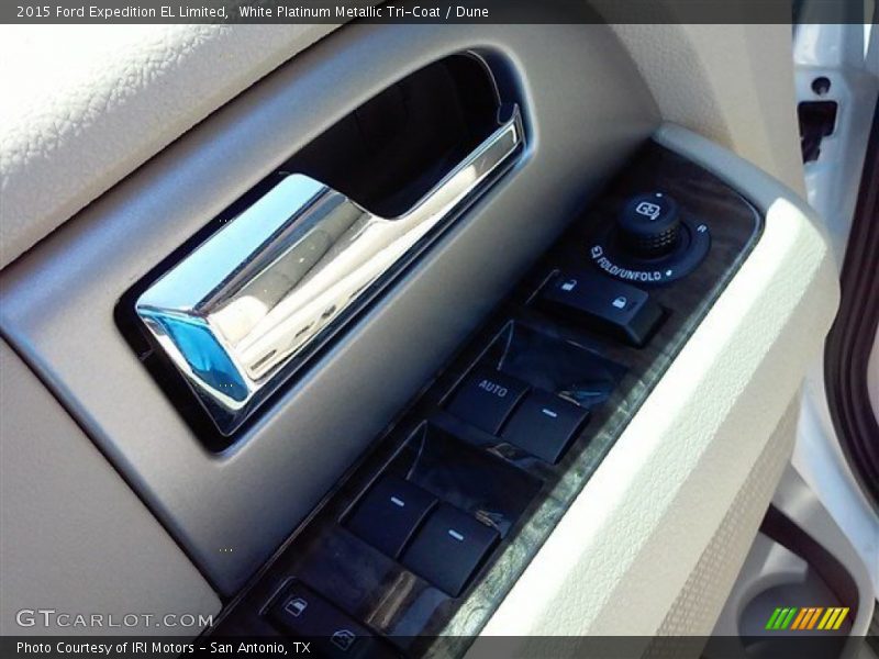 White Platinum Metallic Tri-Coat / Dune 2015 Ford Expedition EL Limited